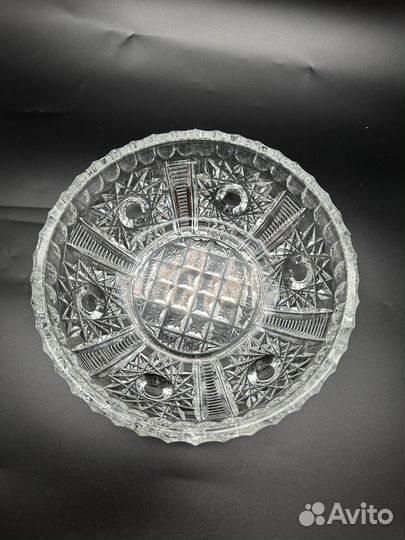 Ваза для фруктов, салатница Хрусталь СССР