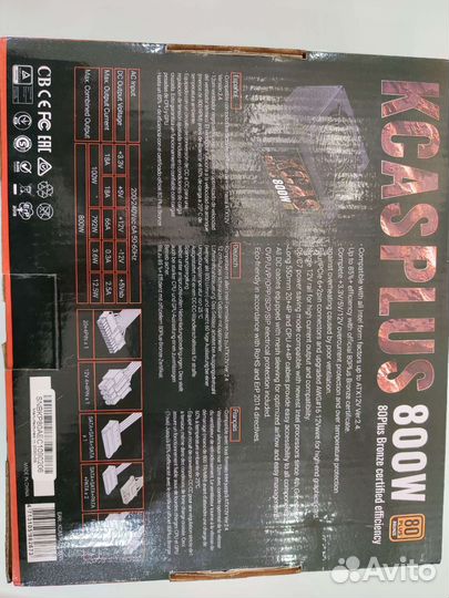 Блок питания kcasplus на 800W