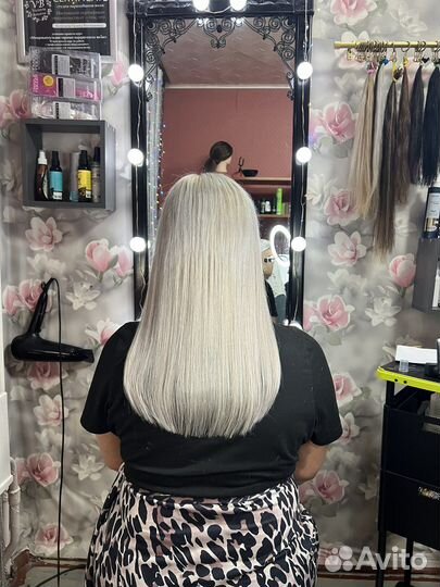 Волосы для наращивания,40см,50гр,110капсул,с работ