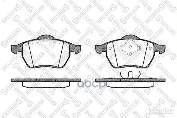 401 000B-SX колодки дисковые п. с антискр. пл