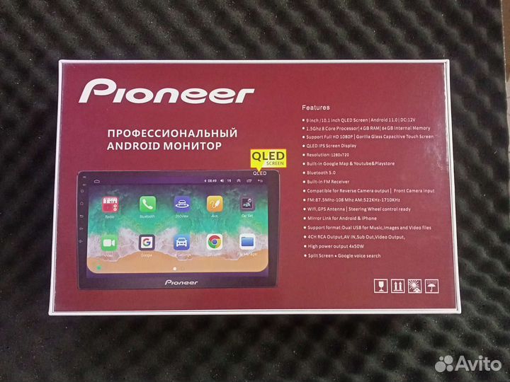 Магнитола 2 din android 11 9 Pioneer 4/64Gb qled