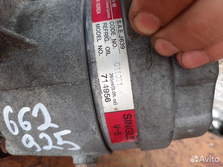 Компрессор кондиционера Ssang Yong Rexton 2010