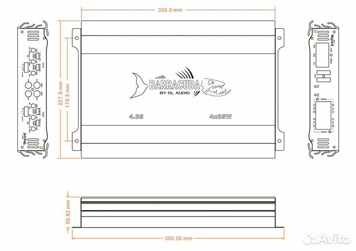 Усилитель DL Audio Barracuda 4.85