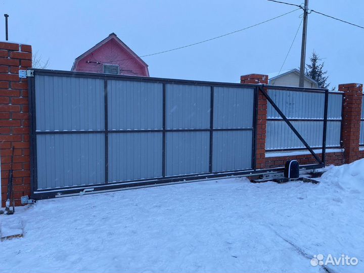 Откатные ворота под ключ