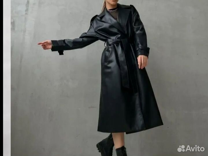 Кожаный плащ