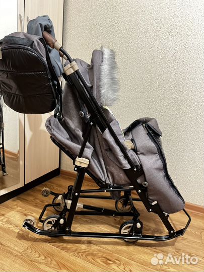 Санки коляска galaxy glory gloss