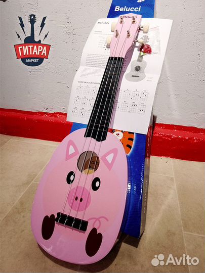 Детское укулеле Belucci MU 2115 Pink Pig