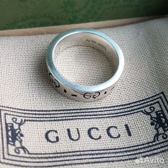 Кольцо Gucci Ghost узкое