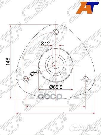 Опора передней стойки honda HR-V 98-05 lhrh ST