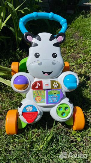 Игрушка Каталка ходунки зебра