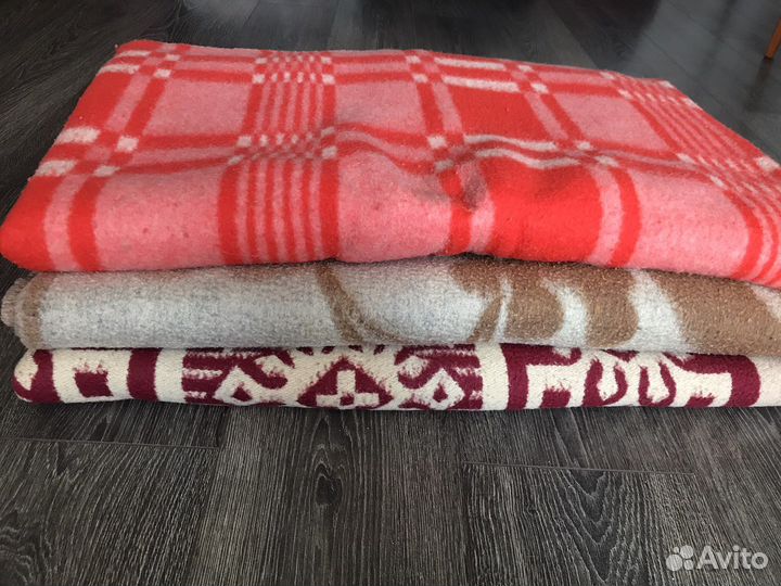 Одеяла шерстяные, 1,5. СССР