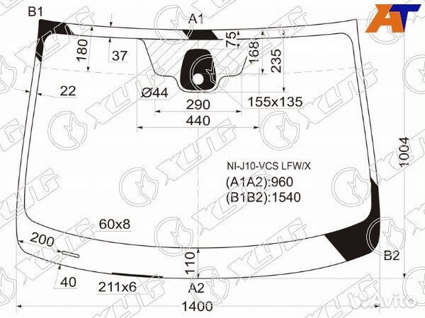 Стекло лобовое nissan qashqai