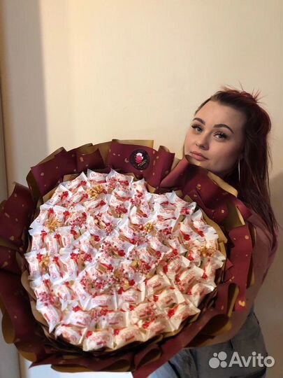 Букет из конфет Raffaello/подарок для мамы/девушки