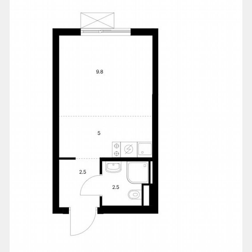 Квартира-студия, 20 м², 11/22 эт.