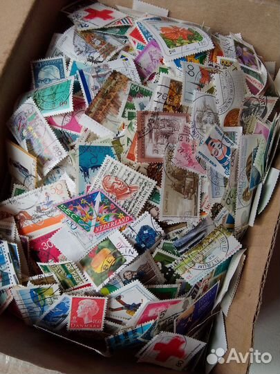 Марки иностранные 1000 шт