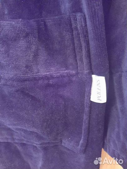 Мужской махровый халат с капюшоном