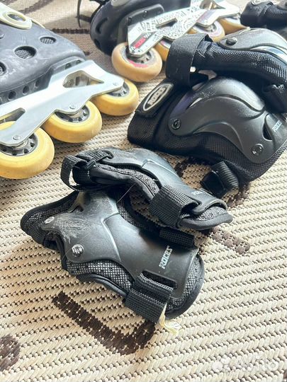 Роликовые коньки Roces metropolis + защита, 42р