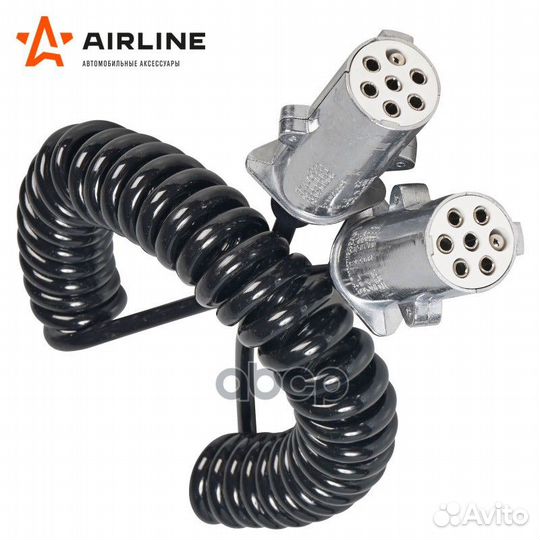 Кабель прицепа 24В тип-S 7 контактов 4,5м (металл)