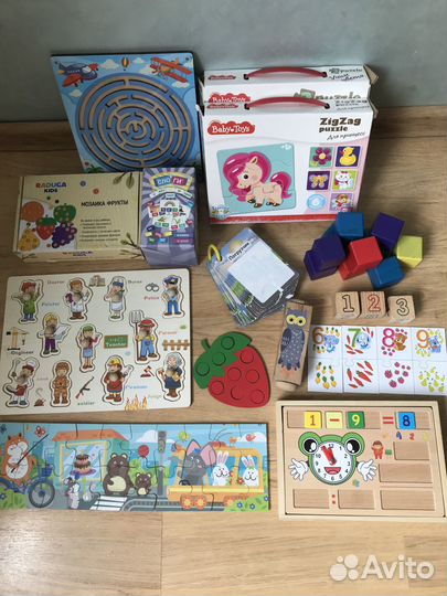 Развивающие игрушки пакетом
