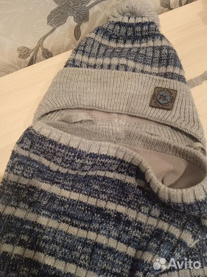 Комплект шапка и снуд для мальчика