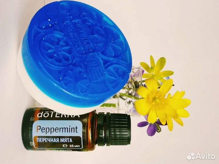 Мыло с эфирным маслом перечная мята Дотерра