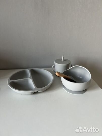 Набор детской силиконовой посуды