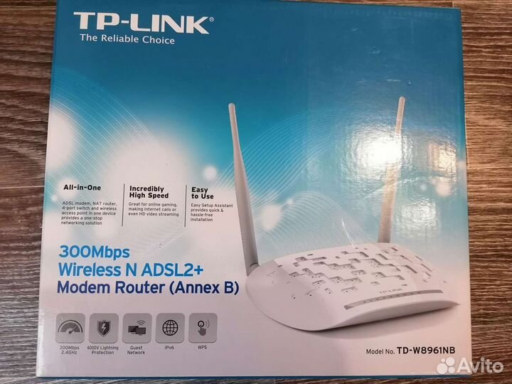 Маршрутизатор TP-link Wireless N adsl2+ Modem Rout
