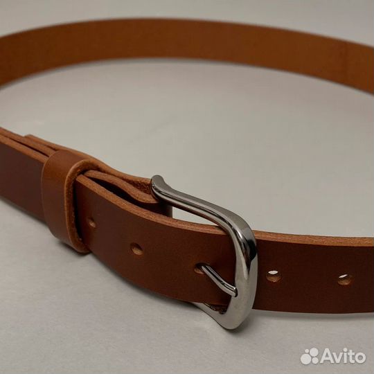 Вечный мужской ремень из кожи итальянского быка