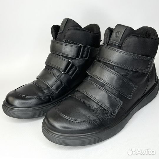 Кеды Ecco 37 высокие кожаные ботинки