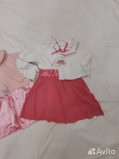 Одежда для девочки пакетом рост 80-90 см