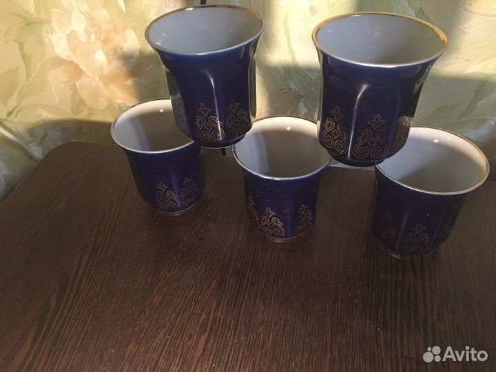 Фарфор СССР. лфз. Кобальт, золочение