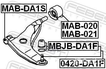 Шаровая опора 0420-DA1F Febest