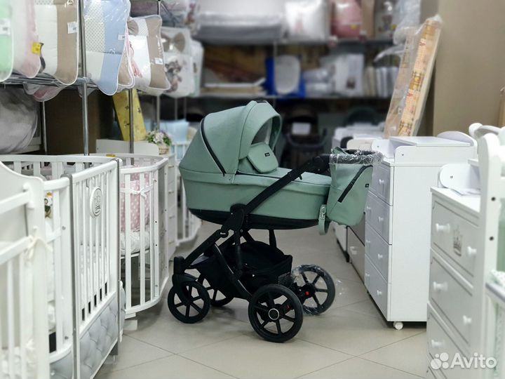 Коляска pituso 2 в 1 Moon ECO Шалфей