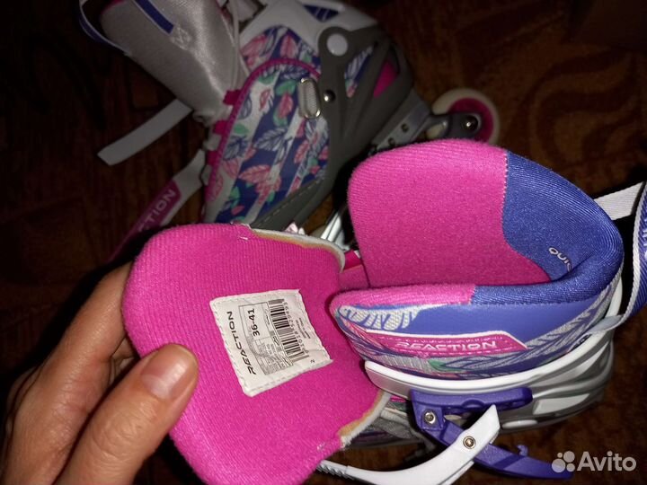 Роликовые коньки Reaction Rainbow (36-40)