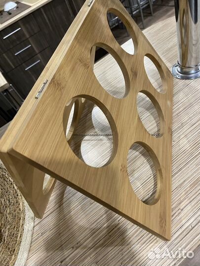 Подставка для бутылок из дерева