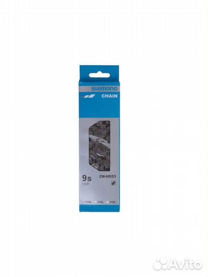 Цепь велосипедная Shimano Deore HG53, 9 ск, 114L