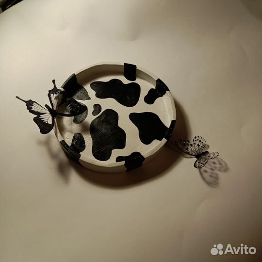 Тарелка декоративная глина