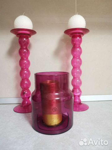 Подсвечник IKEA стекло