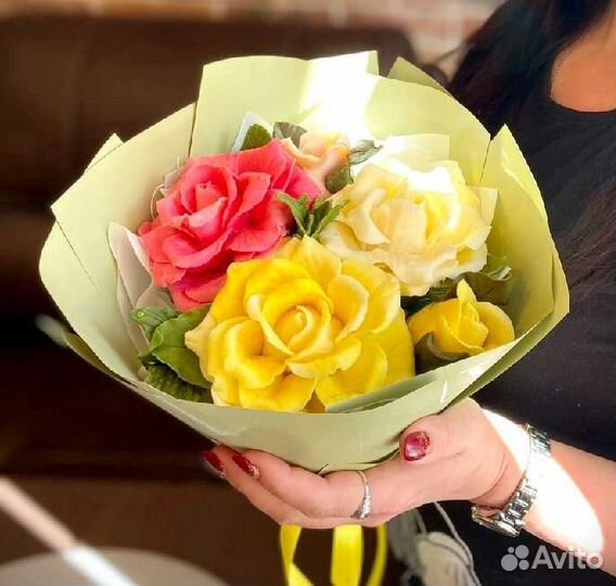 Съедобные букеты из шоколада. Розы