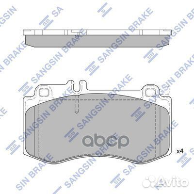 SP2378 колодки дисковые передние MB W212/S212