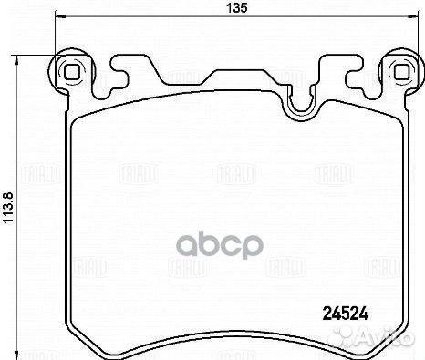 Колодки тормозные BMW X5(F15) /X6(F16) 13- перед