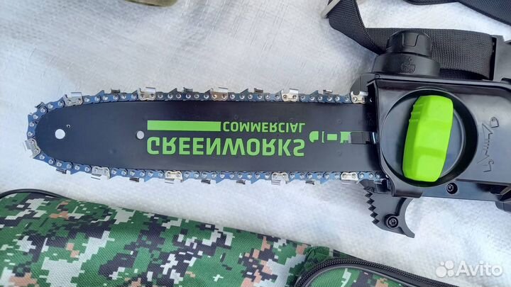 Высоторез Greenworks 82V GD82PS25 с акб и зарядкой
