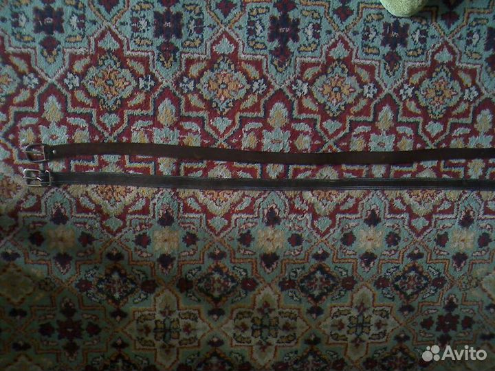 Ремни из натуральной кожи, коричневые