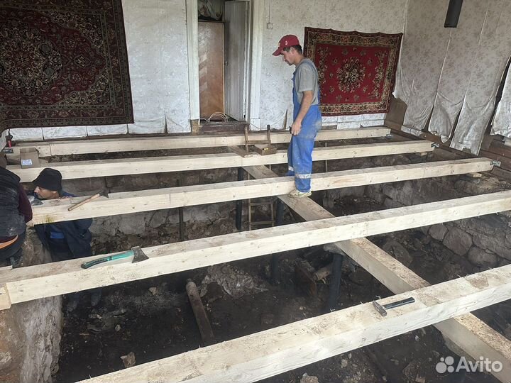 Подъем дома замена венцов