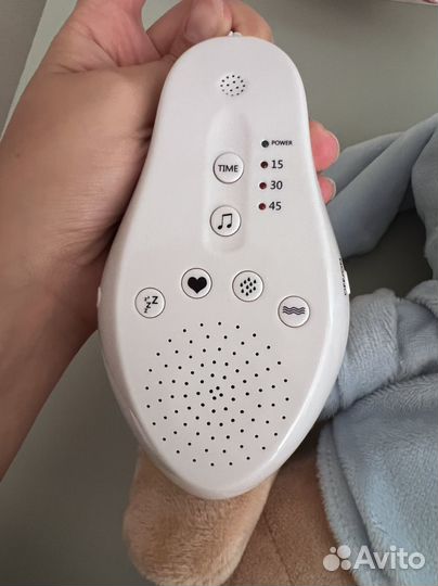 Игрушка с белым шумом Мишка ДрЁма голубой