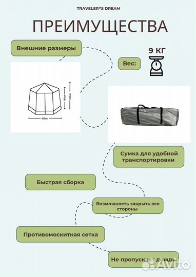 Шатер беседка палатка