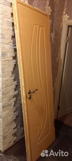 Межкомнатные двери бу 60 см с коробкой