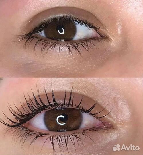 Ламинирование +окрашивание+ ботокс ресниц