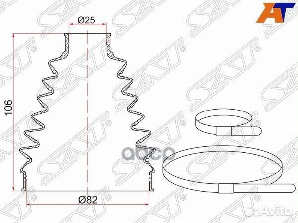 Пыльник шруса наружный renault logan 10/ nissa