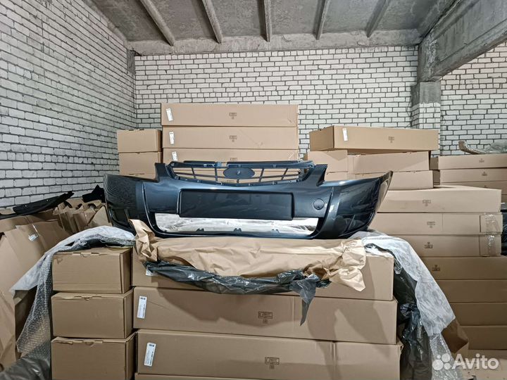 Бампер передний приора цвет темно - серый (Борнео)